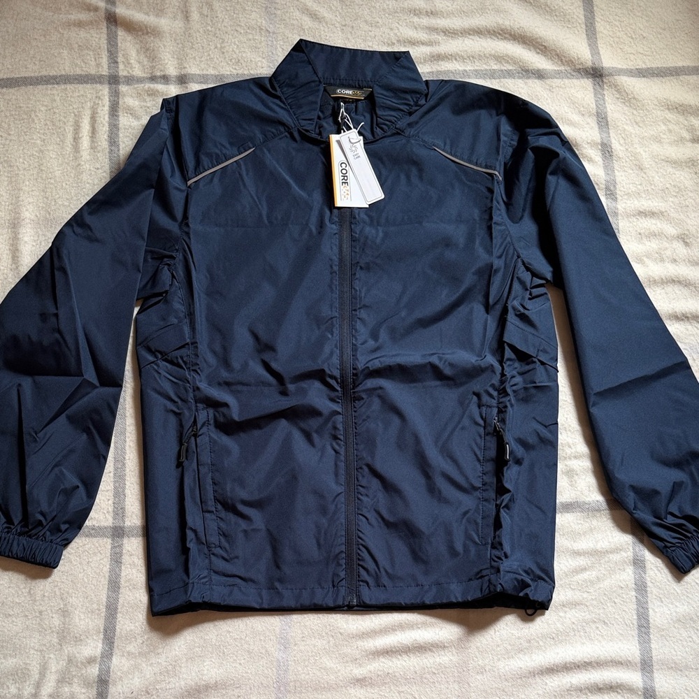 Men's Navy Blue Lightweight Windbreaker Jacket